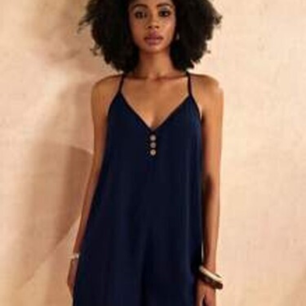 New Casual Style V-Neck Loose fit romper~ - Picture 4 of 8